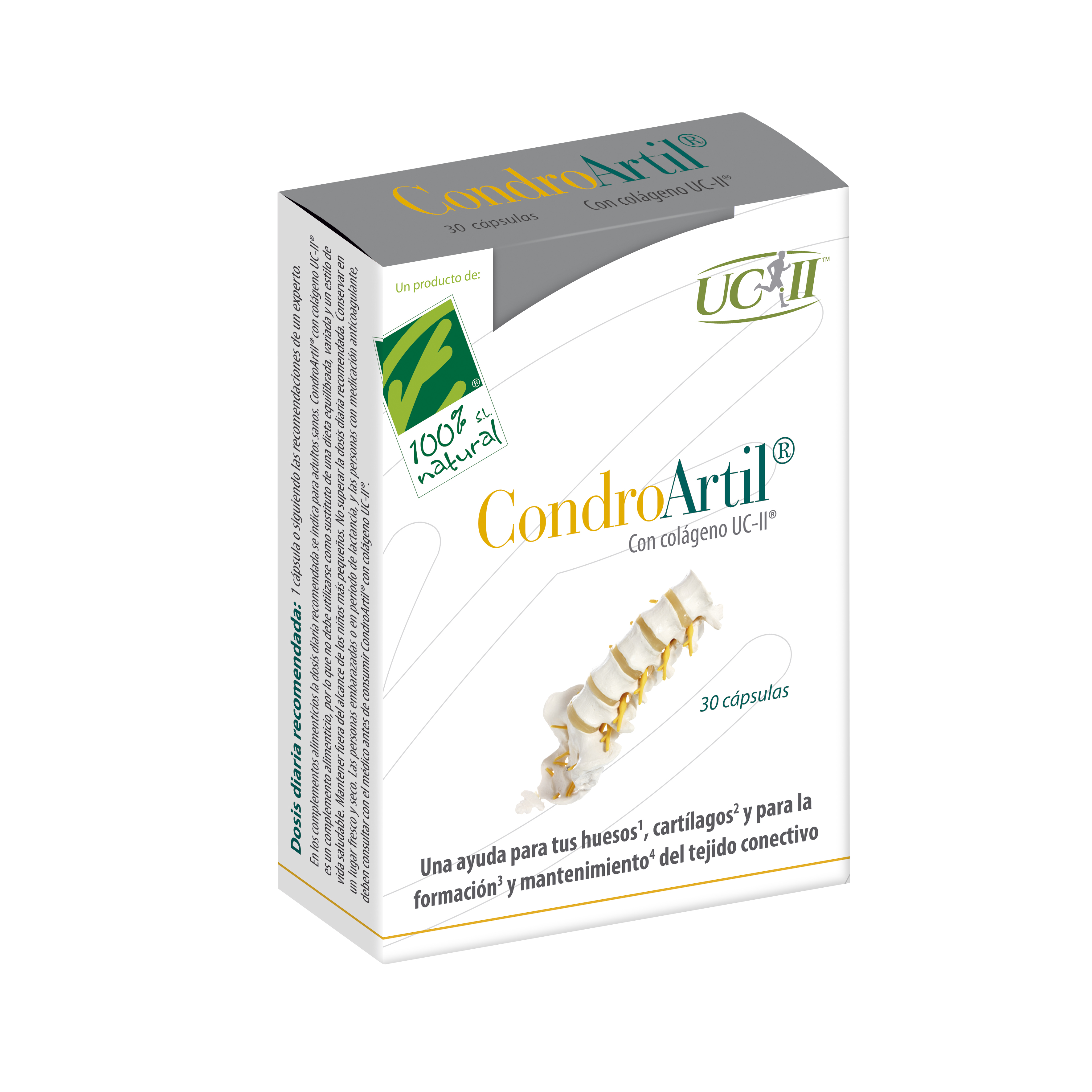 Condroartil® con Colágeno UC-II (30 y 90 Cápsulas)