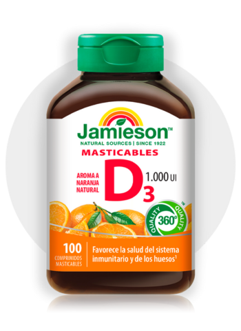 Vitamina D3 1000 UI masticable